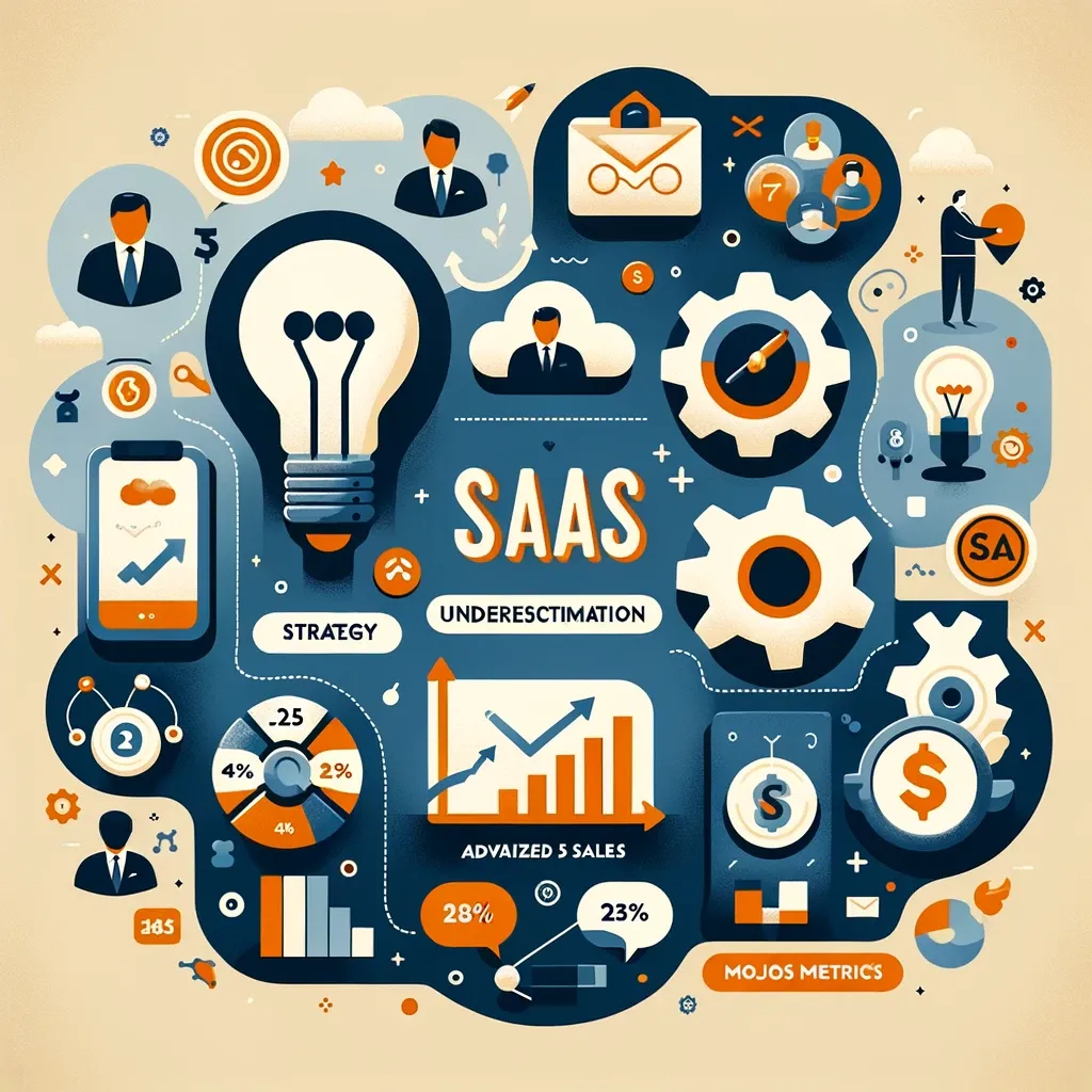 Infografica su strategia SaaS, crescita delle vendite e metriche di espansione dei clienti